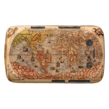 Columbus Old World Map Parchment Blackberry Case