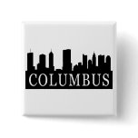 Columbus Skyline Pinback Button