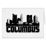 Columbus Skyline Greeting Card