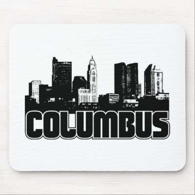 Columbus Skyline Mouse Pad by TurnRight
