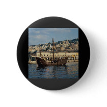 Columbus", St. Mary Caravel in Genova port, Italy Pins
