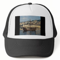 Columbus", St. Mary Caravel in Genova port, Italy Mesh Hat