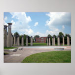 Column Circle with Bells Bicentennial Mall Poster