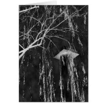 Column Under Weeping Tree Reverse Negative Card