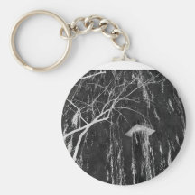 Column Under Weeping Tree Reverse Negative Key Chains