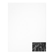 Column Under Weeping Tree Reverse Negative Letterhead Template