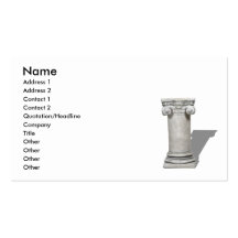 ColumnStrong060910Shadow, Name, Address 1, Addr... Business Card Templates