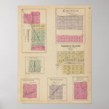 Colwich, Garden Plains, and Bayneville, Kansas Poster