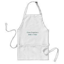 Coma Linguica e beba o vinho Avental Aprons