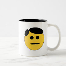 Comb Over Smiley Coffee Mugs