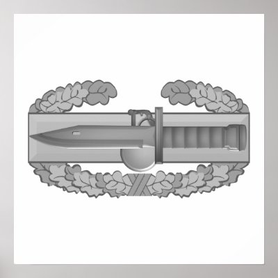 Combat Action Badge Poster by militaryvetshop