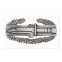 Combat Action Badge Rectangle Sticker