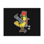 combat chicken postcard