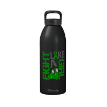 Combat de Cancer de rein comme un slogan grunge 2  Bouteille D'eau