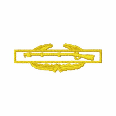 Combat Infantry Badge Outline Polo Shirt by ZazzleEmbroidery
