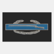 Combat Infantry Badge Rectangular Stickers