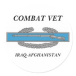 CombatInfBadge1Awd, COMBAT VET, IRAQ-AFGHANISTAN Stickers