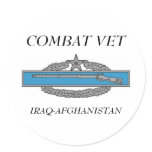 CombatInfBadge2Awd, COMBAT VET, IRAQ-AFGHANISTAN Sticker