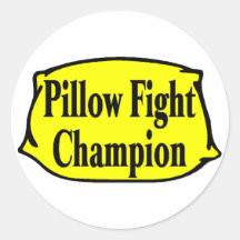 Combattant de coussin autocollant rond