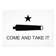Come And Take It Texas Flag Battle of Gonzales Custom Announcements