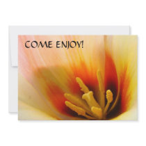 COME ENJOY! TULIP FLOWERS Invitations Holidays