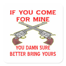 Come For My Gun You Damn Sure Better Bring Sticker