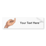 Come Here Hand Sign Gesture Bumper Sticker