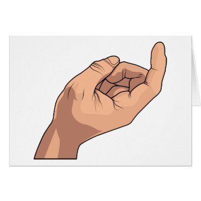 Come Here Hand Sign Gesture Greeting Card by goodnewsgifts