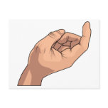Come Here Hand Sign Gesture Post Cards