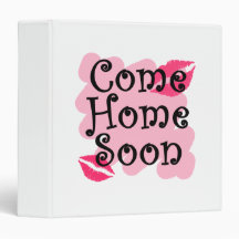 come home soon vinyl binders