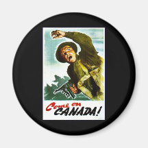 Come On Canada! Fridge Magnets
