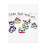 "Come play with us" Post Cards
