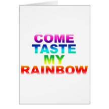 Come Taste My Rainbow - Emo Alternative Grunge Greeting Cards