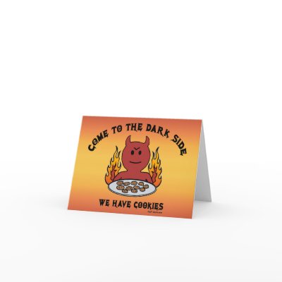Come to the Dark Side notecards by tshirtfun