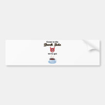come to the dark side, we've got coffee auto sticker