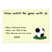 Come watch the game with us! invite