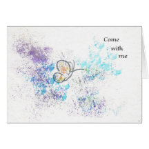 Come with me card