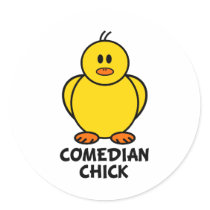 Comedian Chick Stickers