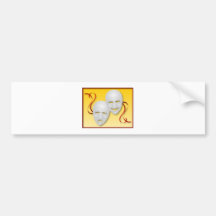 Comedy and Tragedy Bumper Stickers