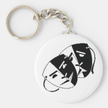 Comedy and Tragedy Key Chains