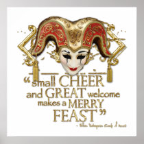Comedy Of Errors Feast Quote (Gold Version)