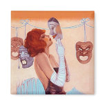 COMEDY & TRAGEDY DRAMA MASKS Glamour Girl Magnet
