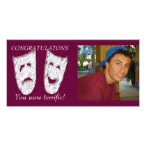 Comedy Tragedy Picture Card
