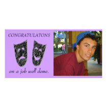 Comedy Tragedy Photo Greeting Card
