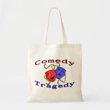 Comedy Tragedy Theatre Masks Tote Bags