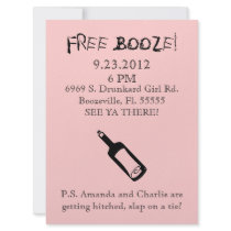 Comedy Wedding Invitation, Humour