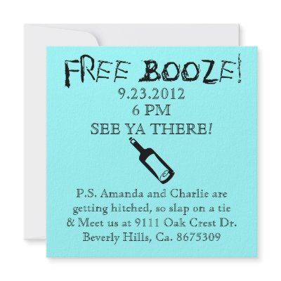 Comedy Wedding Invitation, Humour by ForeverAndEverAfter