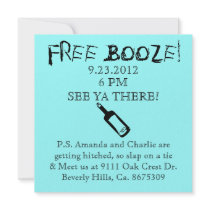 Comedy Wedding Invitation, Humour