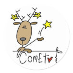 Comet Reindeer Tshirts and Gifts Sticker