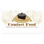 comfort food cooking chef catering business cards business cards